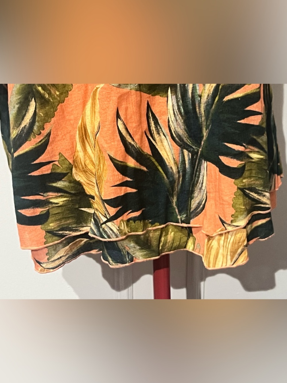 Soft Surroundings Siesta Key Tunic Top Tropical Rouille Palms sz 2X - Picture 5 of 13
